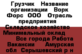 Грузчик › Название организации ­ Ворк Форс, ООО › Отрасль предприятия ­ Складское хозяйство › Минимальный оклад ­ 23 000 - Все города Работа » Вакансии   . Амурская обл.,Серышевский р-н